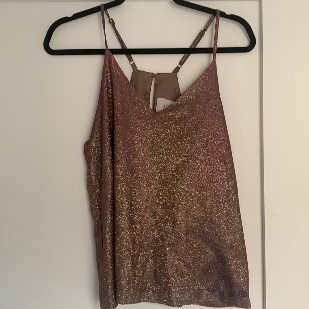 Fun shimmer tank top from hemline
